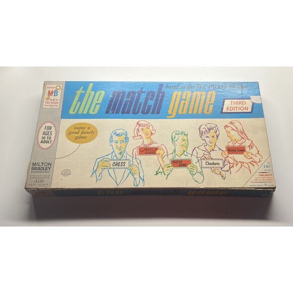 Vintage Milton Bradley 1963 The Match Game Board Game‎ 3rd Edition - Picture 1 of 3